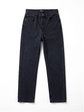 DENIM FORUM The Arlo High Rise Black Jeans Button Fly Casual Streetwear, Sz 29